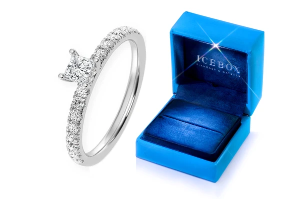 Thinn - .25ct Princess Cut - Diamond Engagement Ring - All Natural