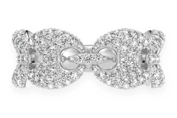 Mariner Link Diamond Ring 14k Solid Gold 2.00ctw