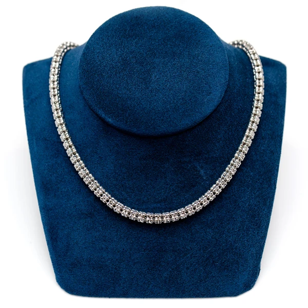5MM Sterling Silver Triangular Diamond-Cut Tube Chain