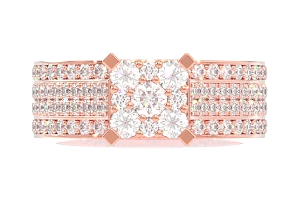 1.20ctw Round Halo - Diamond Engagement Ring - All Natural