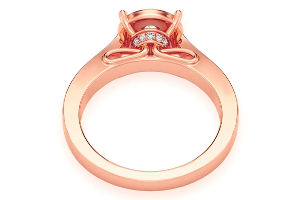 .50ctw - Round Halo - Diamond Engagement Ring - All Natural