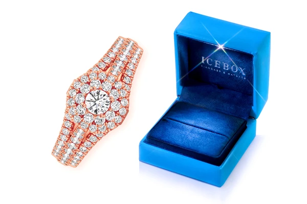 0.75ctw - Round Double Halo - Diamond Engagement Ring - All Natural