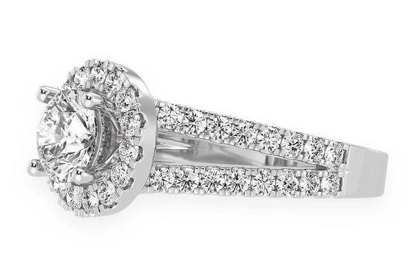 Sphinx - 1.00ct Round Solitaire - Two Row Split - Diamond Engagement Ring - All Natural