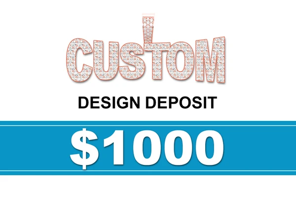 Custom Design Deposit 14k Solid Gold Vs Diamonds - Full Design Consultation