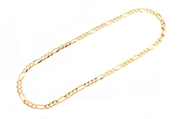 6.5MM Figaro Link 14k Solid Gold Chain