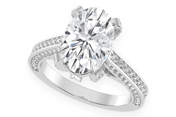 Chant - 3.00ct Oval - Diamond Engagement Ring - All Natural
