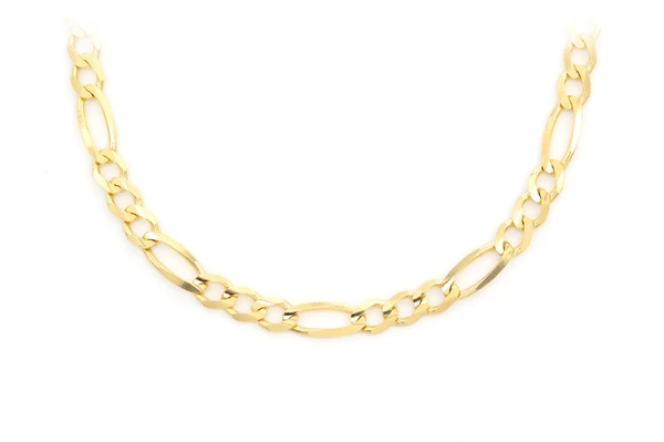 4.5MM Figaro Link 14k Solid Gold Chain