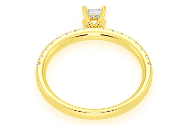 Thinn - .25ct Princess Cut - Diamond Engagement Ring - All Natural