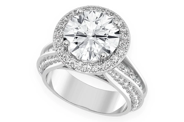 Monst - 3.00ct Round Solitaire - Diamond Engagement Ring - All Natural