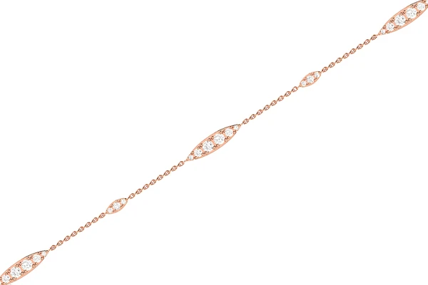 Graduated Diamond Bracelet 14k Solid Gold 0.30ctw