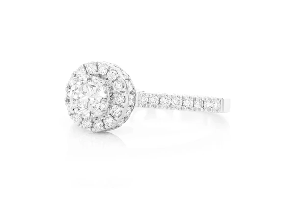 .75ctw Round Solitaire - Halo - Diamond Engagement Ring - All Natural