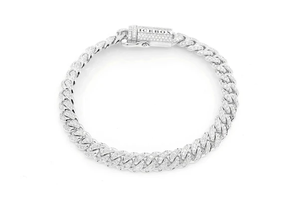 8MM Miami Cuban Diamond Bracelet 14k Solid Gold 4.00ctw