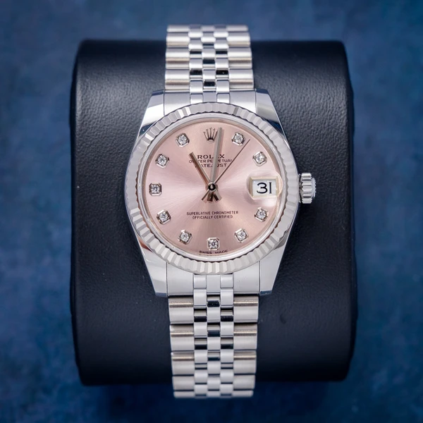 Rolex Datejust 31MM (178274) Steel Jubilee Bracelet - Pink Diamond Dial - White Tag & Box