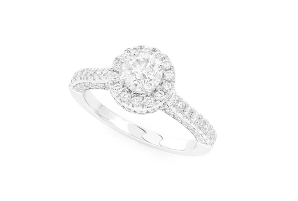 .75ctw Round Solitaire - Halo - Diamond Engagement Ring - All Natural