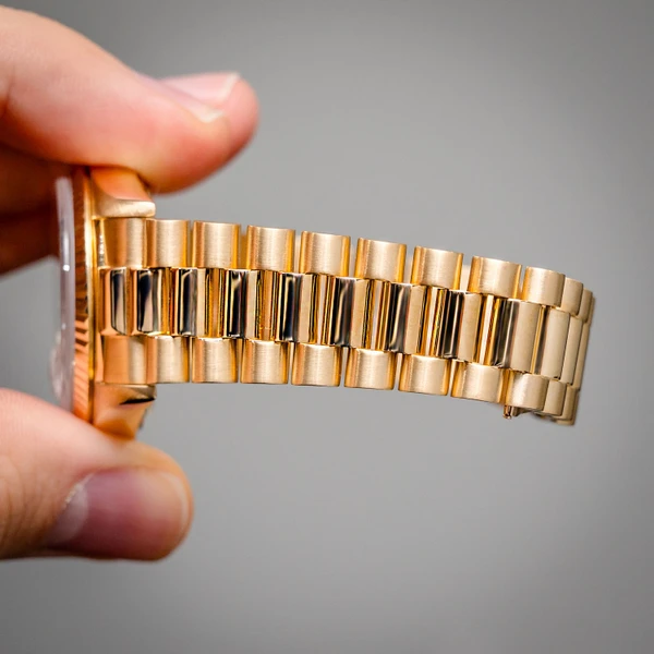 Rolex Day Date 36MM (18038) Yellow Gold Presidential - Champagne Stick - 1980 Production - Box & Papers