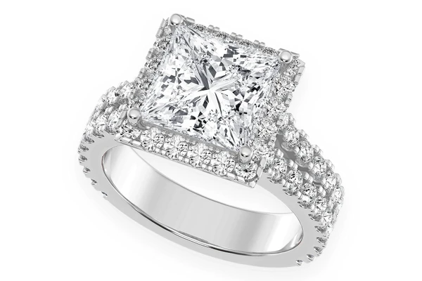 Sphinx - 3.00ct Princes Cut - Diamond Engagement Ring - All Natural
