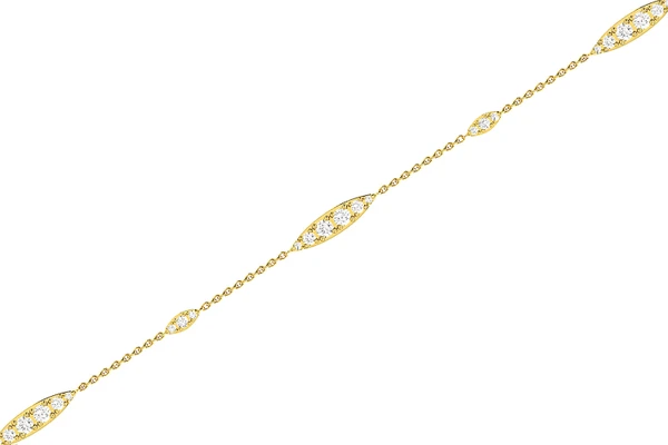 Graduated Diamond Bracelet 14k Solid Gold 0.30ctw