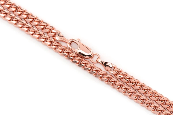 4MM Miami Cuban 14k Solid Gold Chain