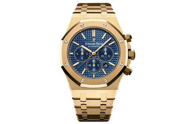 Audemars Piguet - Royal Oak Chrono 41MM - 26320ba - Yellow Gold Blue Dial