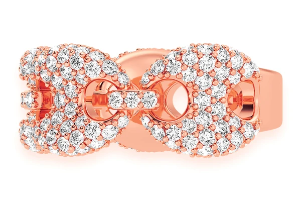 Mariner Link Diamond Ring 14k Solid Gold 2.00ctw