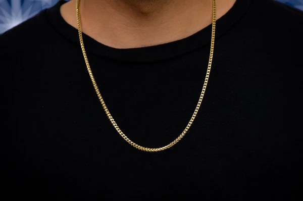 2.5MM Franco 14k Solid Gold Chain