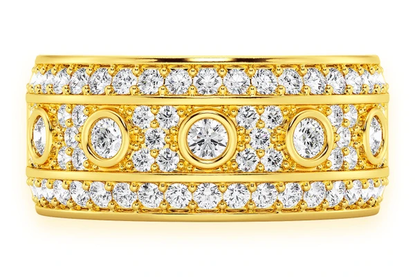 Signature Diamond Ring 14k Solid Gold 1.20ctw