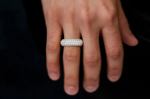 Bubbly Pave Round Diamond Band 14k Solid Gold 2.00ctw