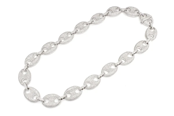 18MM Mariner Link Diamond Chain 14k Solid Gold 40.40ctw