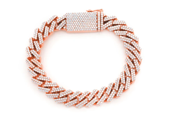 11MM Raised Diamond Cuban Link Bracelet 14k Solid Gold 8.50ctw