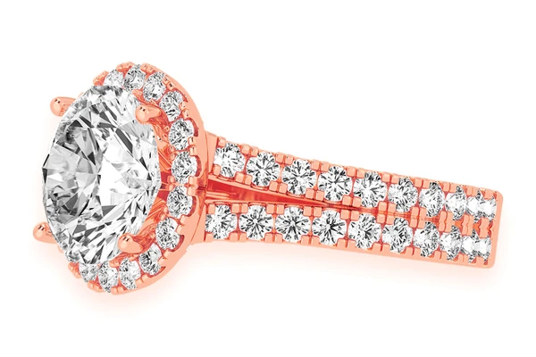 Sphinx - 3.00ct Round Diamond Halo - Diamond Engagement Ring - All Natural