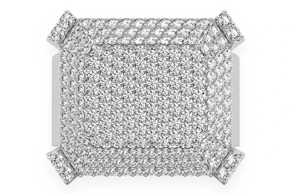 Babel Top Signet Diamond Ring 14k Solid Gold 2.00ctw