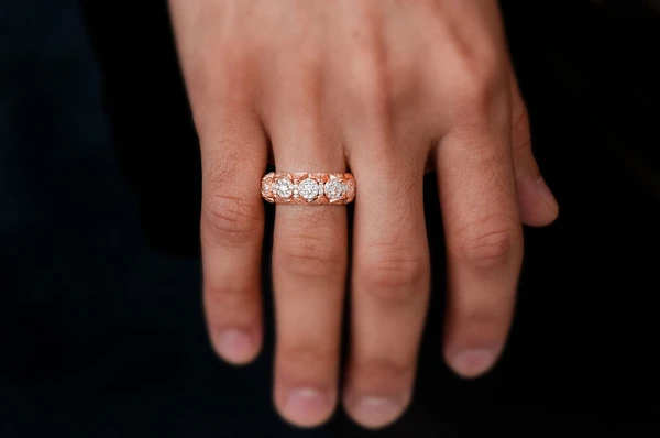 Pyramid Deluxe Diamond Ring 14k Solid Gold 1.30ctw