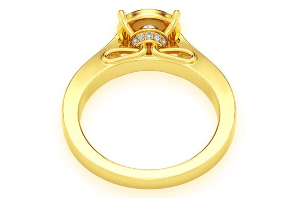 .50ctw - Round Halo - Diamond Engagement Ring - All Natural