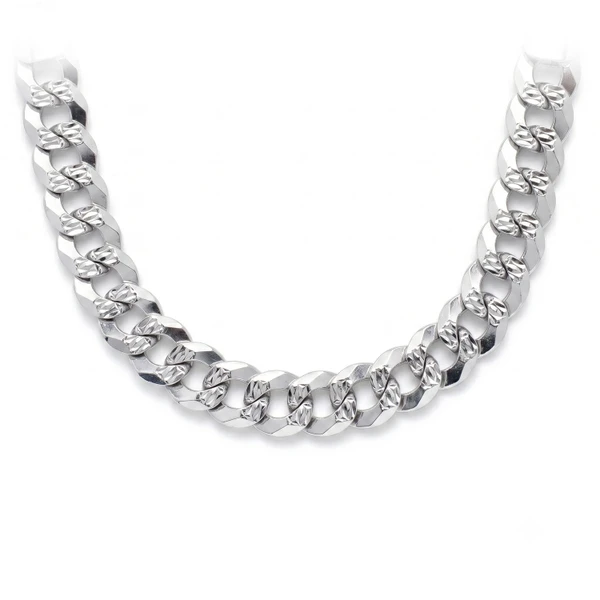 7.5MM Sterling Silver Flat Curb Chain