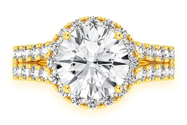 Sphinx - 2.00ct Round Solitaire - Split Shank - Engagement Ring - Natural Diamonds