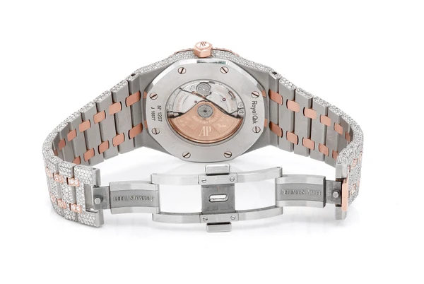 Audemars Piguet Royal Oak 18k Two-Tone - 26.01ctw Fully Iced Out