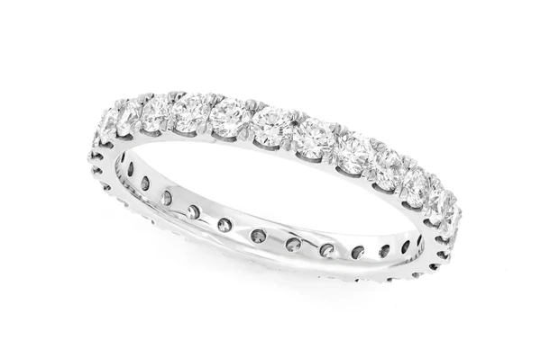 Eternity Diamond Band 14k Solid Gold 1.25ctw