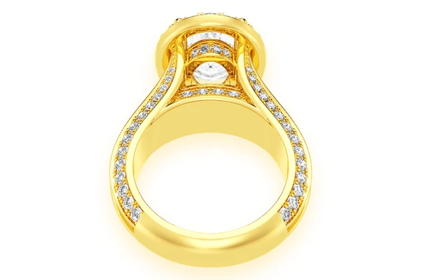 Monst - 3.00ct Oval - Diamond Engagement Ring - All Natural