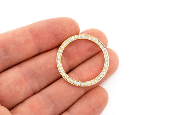 Icebox 31MM Bezel 14k Solid Gold 1.15ctw