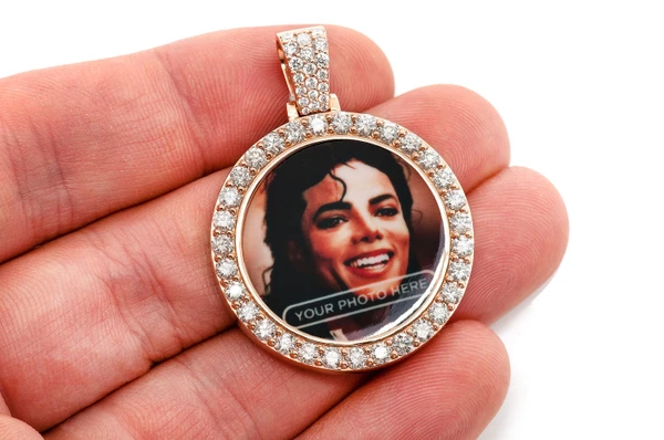 Picture Frame Memory Diamond Pendant 14k Solid Gold 2.75ctw