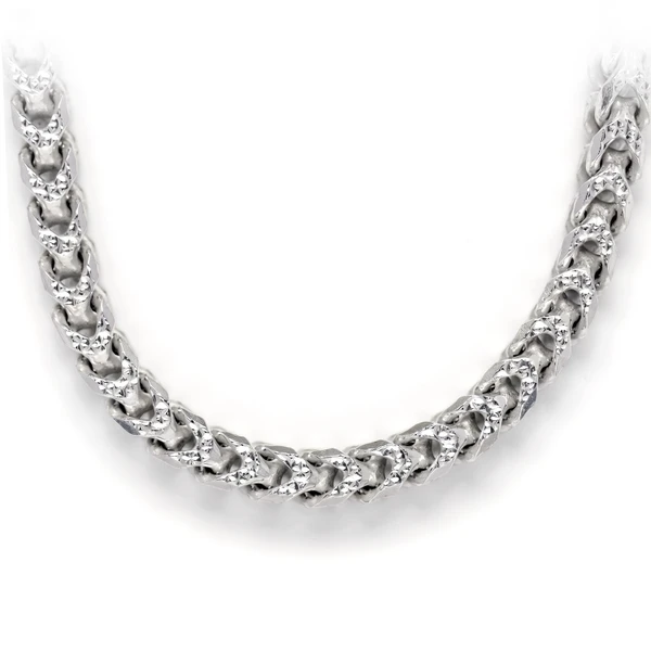 Sterling Silver Diamond-Cut Franco Chain