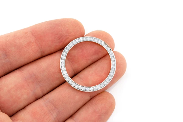 Icebox 31MM Bezel 14k Solid Gold 1.15ctw