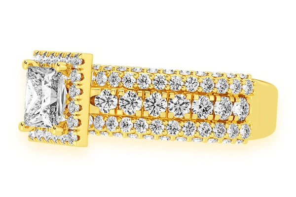 Tripp - 1.00ct Princess Diamond Engagement Ring 14k Solid Gold