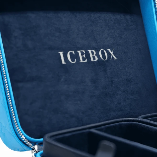 Icebox Leather World Traveler Jewelry Case - 2 Watches