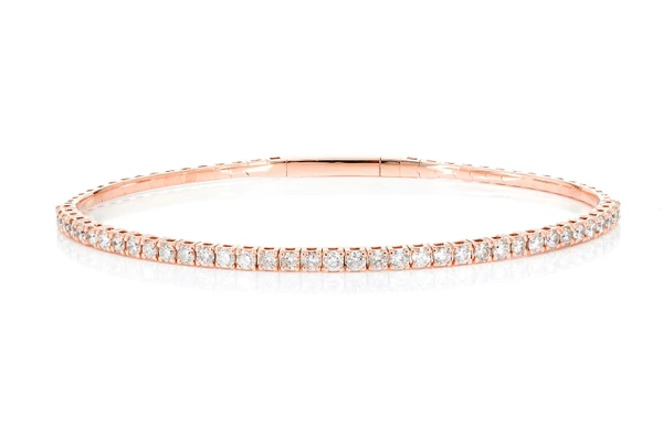 Flex Bangle Bracelet 14k   1.50ctw