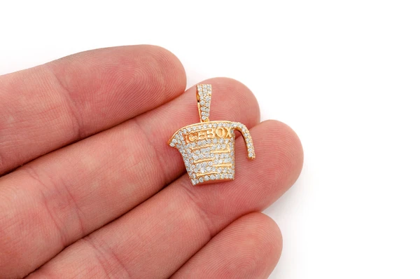 Measuring Cup Diamond Pendant 14k Solid Gold .75ctw