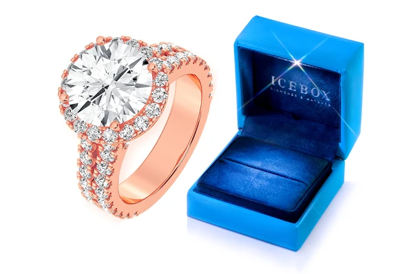 Sphinx - 3.00ct Round Diamond Halo - Diamond Engagement Ring - All Natural