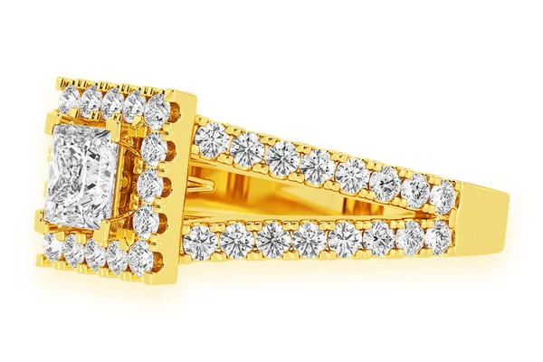 Sphinx - .75ct Princess Cut Solitaire - Diamond Engagement Ring - All Natural