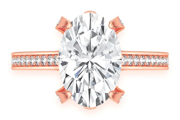 Chant - 3.00ct Oval - Diamond Engagement Ring - All Natural