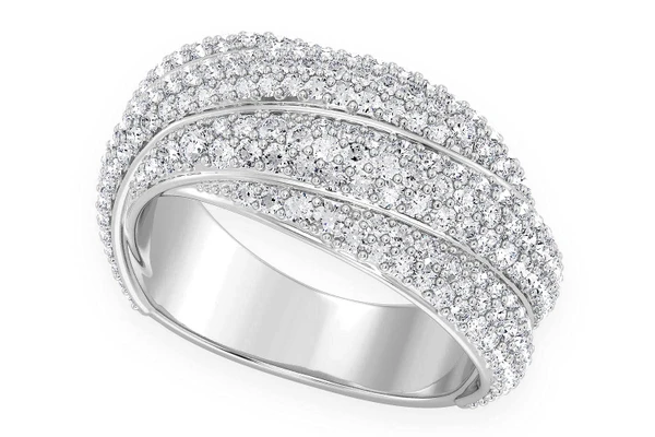 Twisted Diamond Ring 14k Solid Gold 1.50ctw 